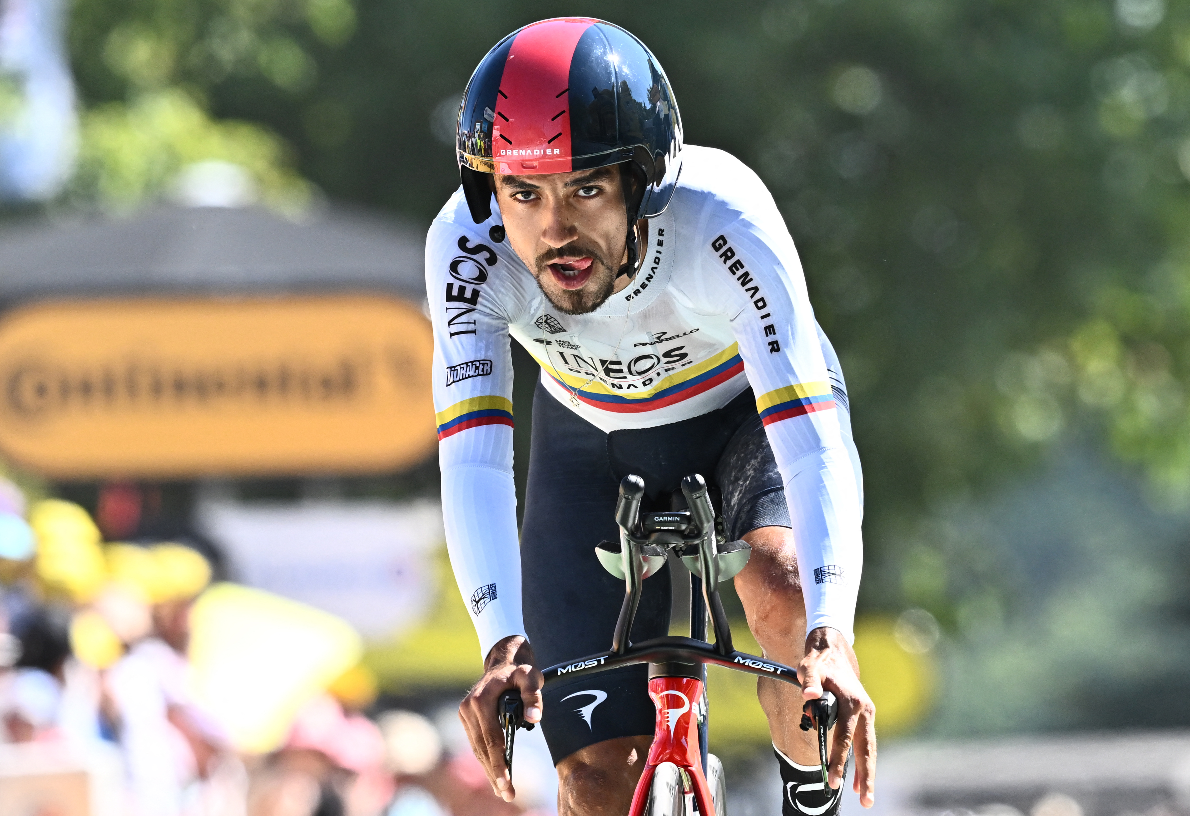 Daniel Felipe Martinez en el Touyr de Francia 2022 // Anne-Christine POUJOULAT / AFP)