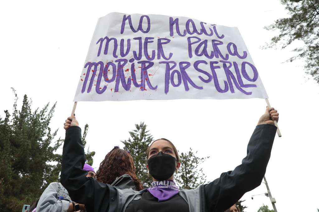 Los carteles también fueron protagonistas en la marcha del 8M