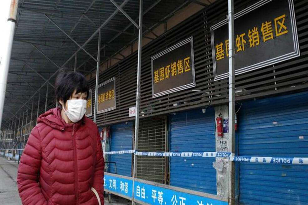 Mercado de mariscos de Wuhan cerrado tras detectarse ahí por primera vez el Nuevo Coronavirus. / Wikimedia Commons