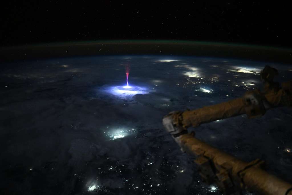 La imagen fue capturada desde la Estación Espacial Internacional.