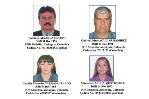 Incluyen en Lista Clinton a familiares y socios de Santiago Gallón Henao