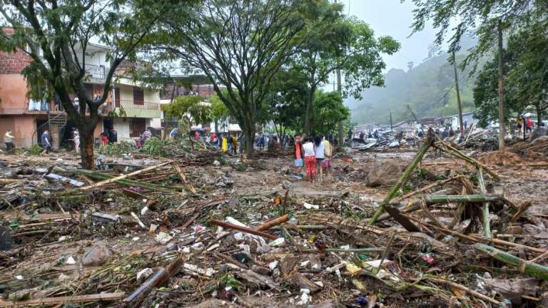 Derrumbe en Pereira y Dosquebradas