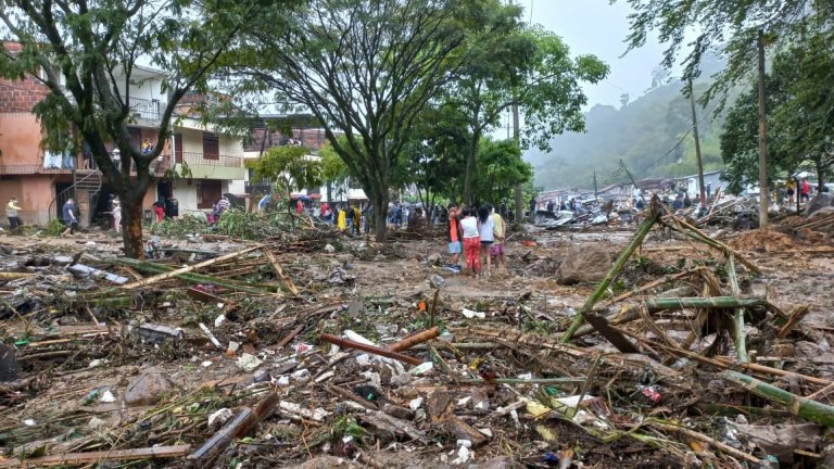 Derrumbe en Pereira y Dosquebradas