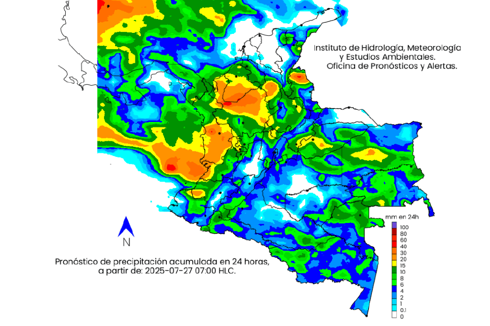 Pronóstico del tiempo para el último fin de semana de julio.