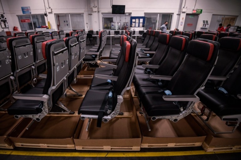 Fotos reconfiguración flota de Avianca