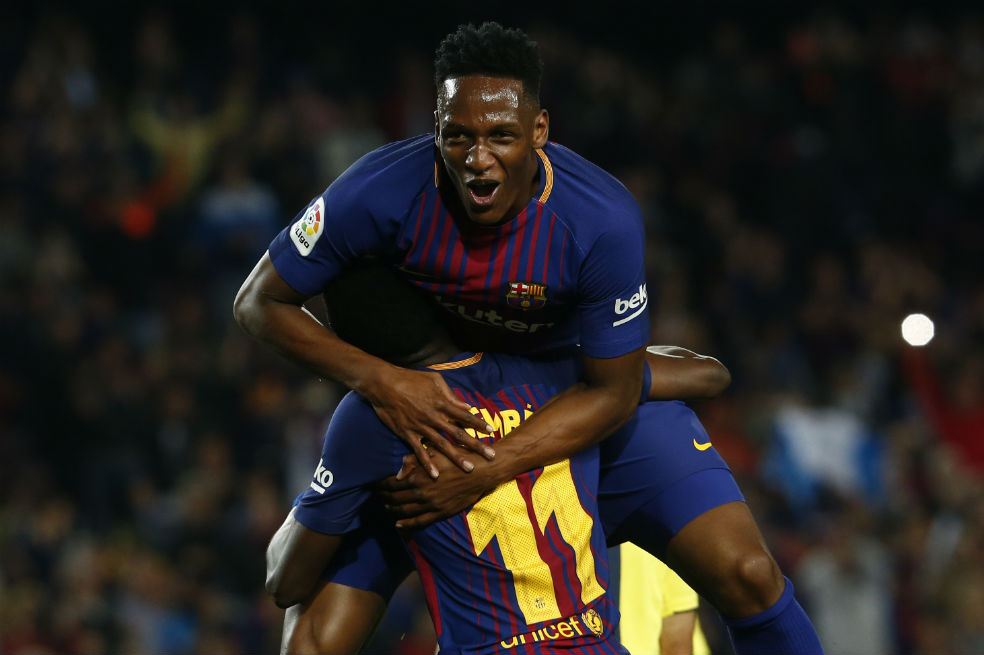 Mina suma 190 minutos en cancha la liga española. / AFP