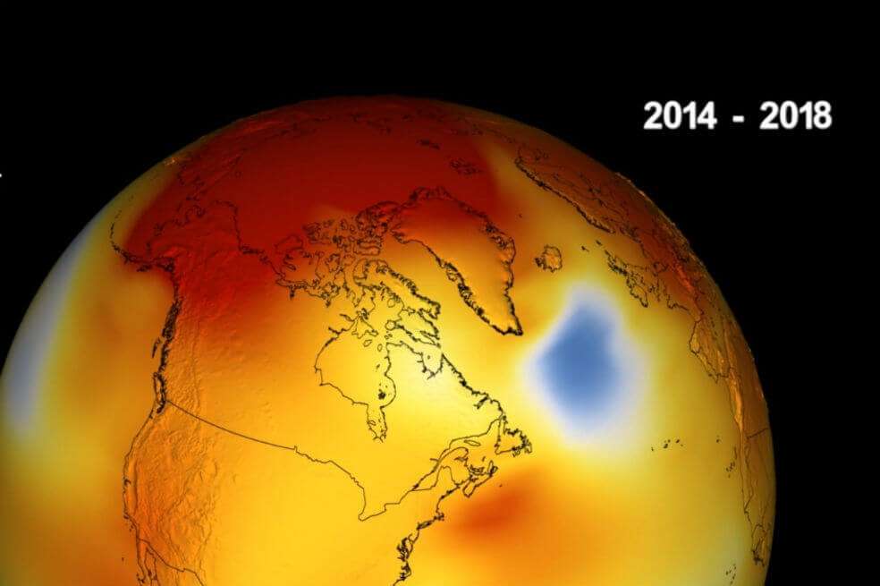 Las temperaturas globales no paran de subir. Este mapa muestra la temperatura global promedio desde 2014. / Nasa