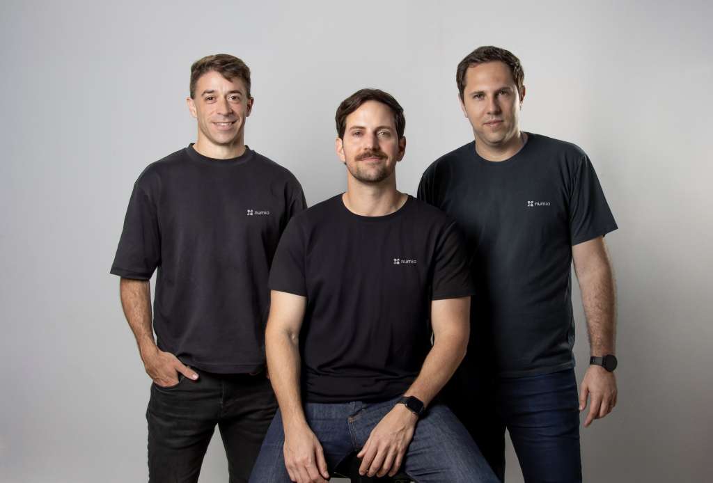 Joaquin Zolio (COO), Gustavo Lauria (CEO) y Nicolás Denmer (CCO), de Numia.
