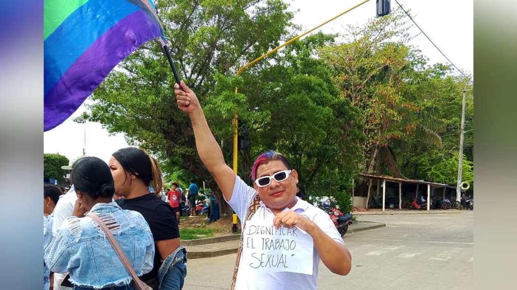 Rosita Avilez, mujer trans de 41 años y víctima del conflicto armado.