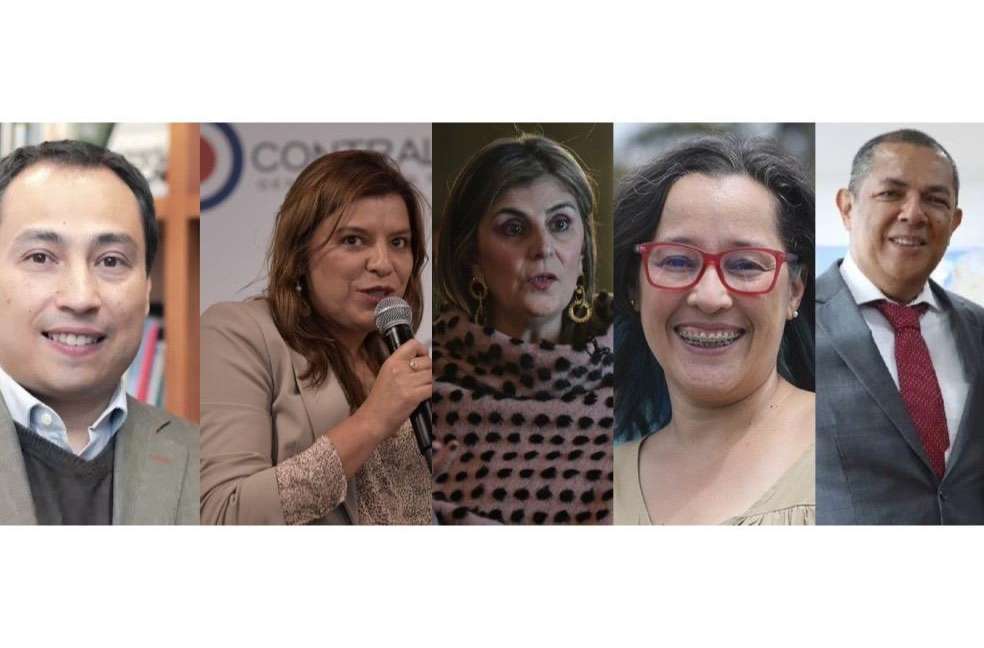De izquierda a derecha: Hernando Bayona, exviceministro de Educación Preescolar, Básica y Media; Flor Esther Salazar, exviceministra de Empleo y Pensiones; Laura Gil, exviceministra de Asuntos Multilaterales; Belizza Ruiz, exviceministra de Energía; y Giovanny Sepúlveda, exviceministro de Minas.