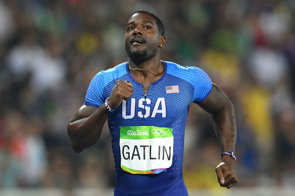 Justin Gatlin, corredor estadounidense. / AFP