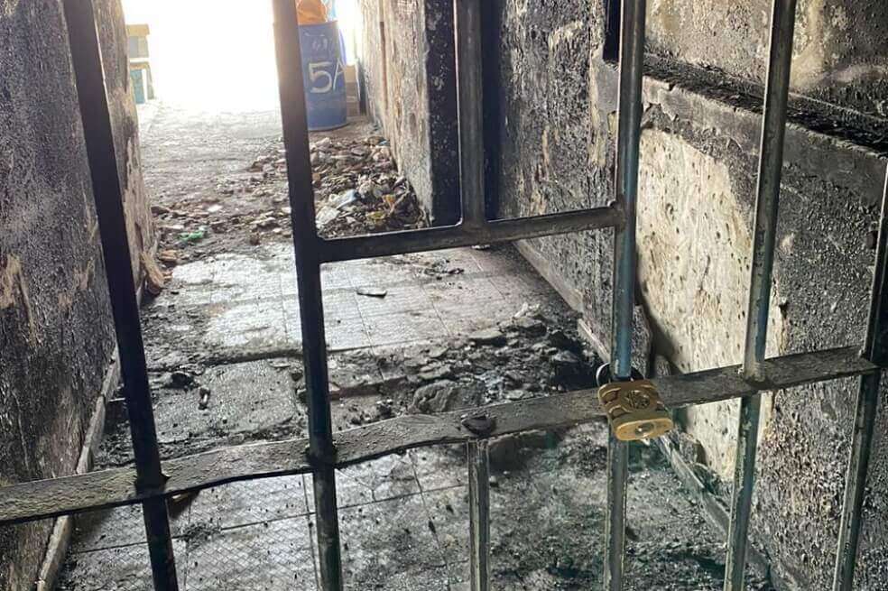 Así quedó la cárcel Modelo después del fallido motín del 21 de marzo pasado. Presos dicen que protestaban por el coronavirus, Ministerio de Justicia sostiene que hubo intento de fuga. / Ministerio de Justicia