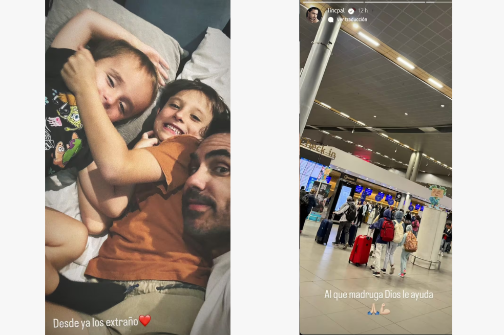 Lincoln Palomeque tuvo que darles un adiós temporal a sus hijos: “Ya los extraño”