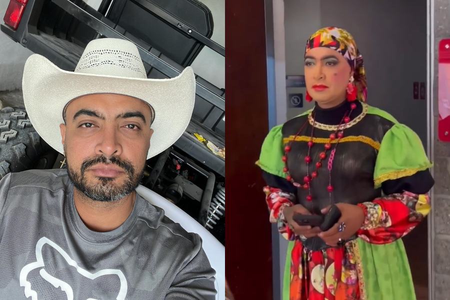 Jhon Alex Castaño se disfrazó de la Bruja Dioselina