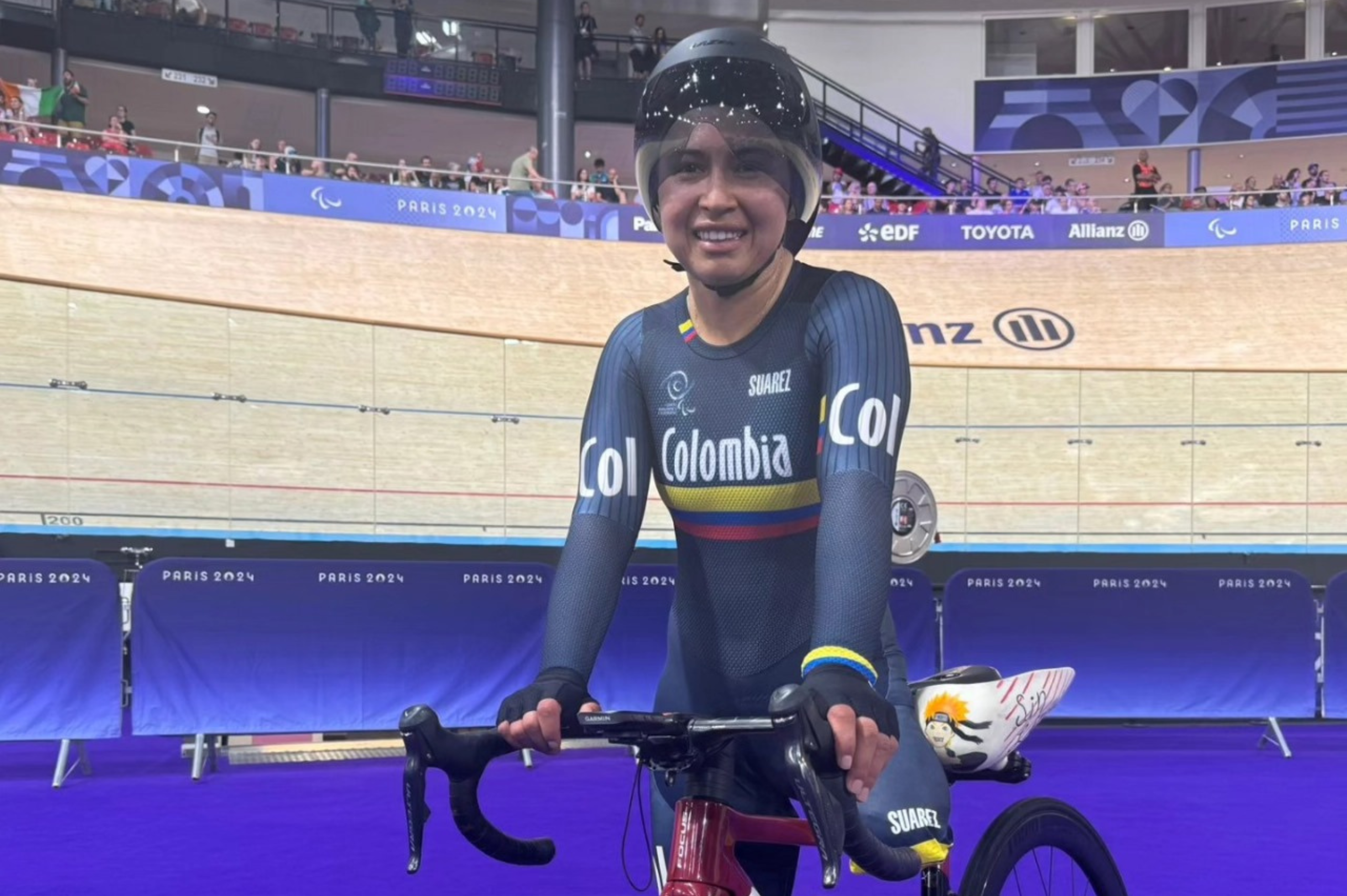 Carolina Munevar, en el paraciclismo de pista le dio a Colombia su primer diploma en los Paralímpicos de París 2024.