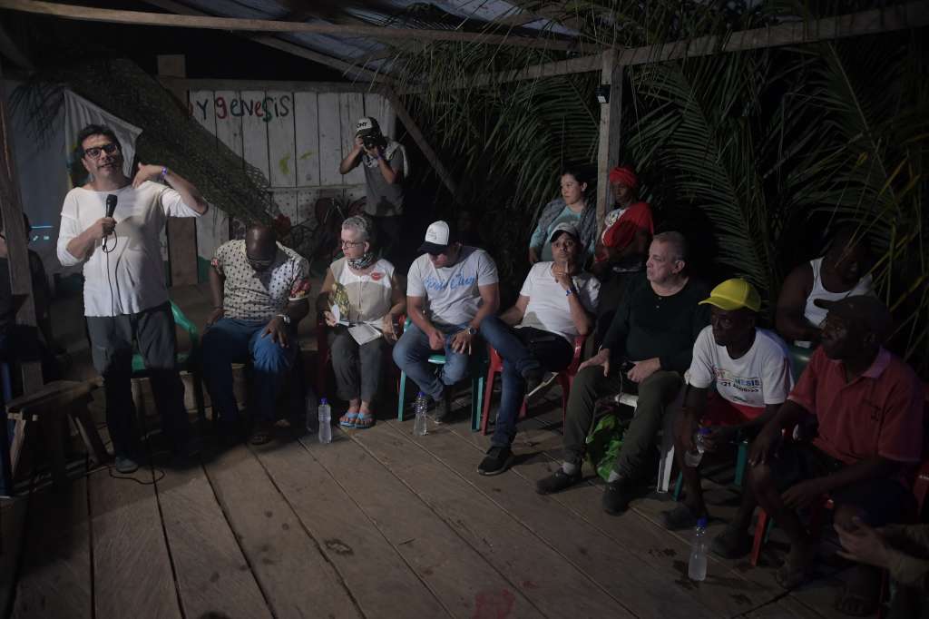 Danilo Rueda, como director de la Comisión Intereclesial de Justicia y Paz, en a comunidad de Cacarica (Chocó), en marzo de 2019.