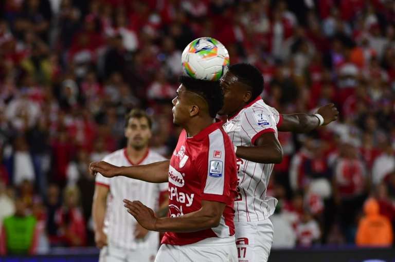 Independiente Santa Fe y América de Cali en la goleada 4-0 del León en el estadio El Campín de Bogotá por la vuelta de los cuartos de final de la Liga Betplay 2026-I.