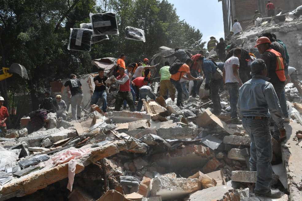 En el segundo semestre de 2017 se registraron dos fuertes movimientos sísimicos en México. / AFP