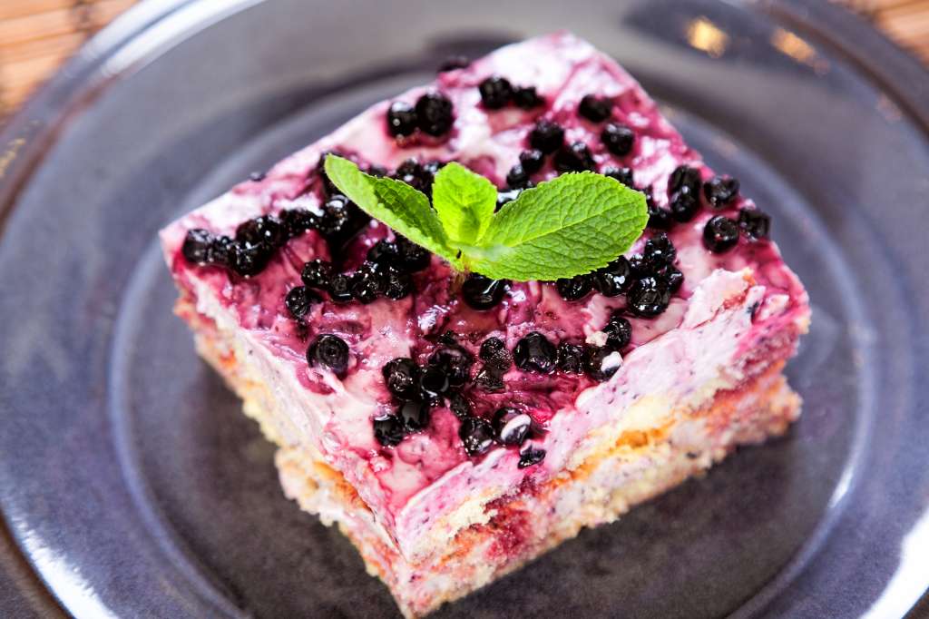 Tiramisú de arándanos