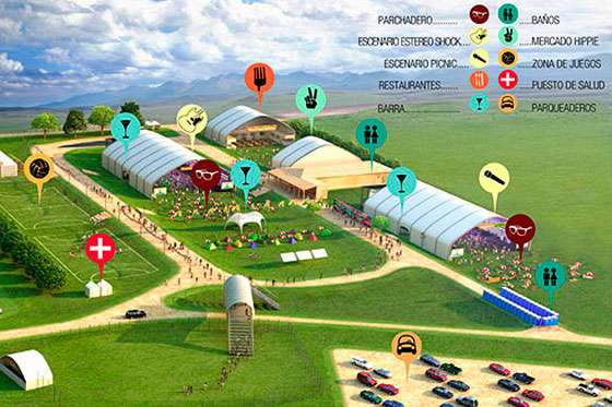 Ubicación del festival