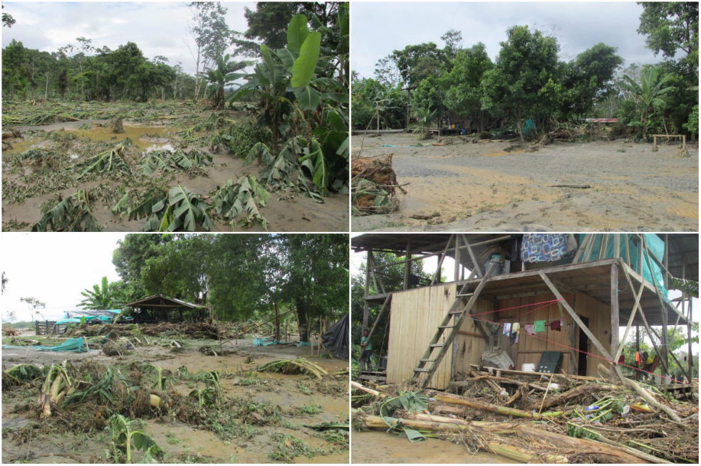 La emergencia por las inundaciones del río Atrato dejó un saldo de más de 260 familias damnificadas por el invierno y 145 viviendas afectadas en Murindó en 2017. / Archivo El Espectador