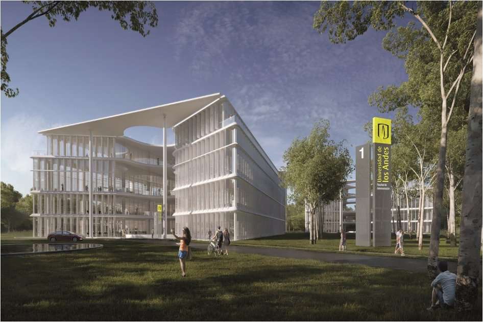 Así lucirá la nueva sede de la facultad de administración de empresas de la Universidad de los Andes. / Cortesía
