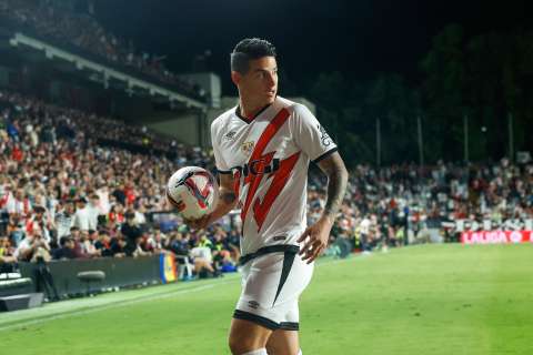 Así fue el debut de James Rodríguez con Rayo Vallecano en España: video
