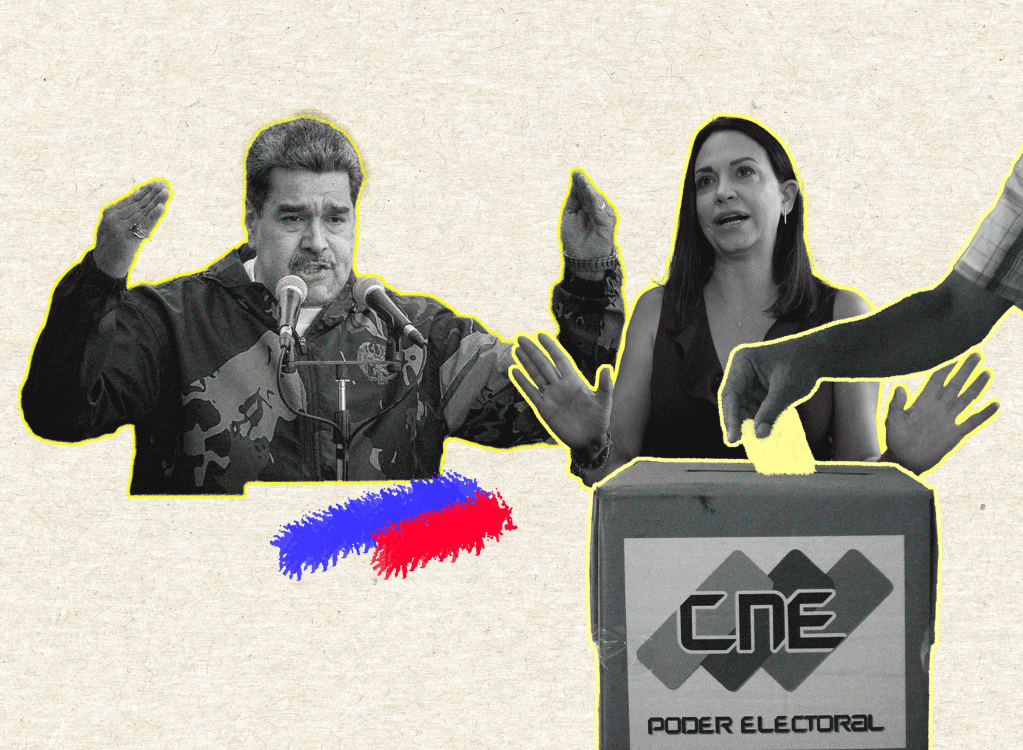 Nicolás Maduro y María Corina Machado.