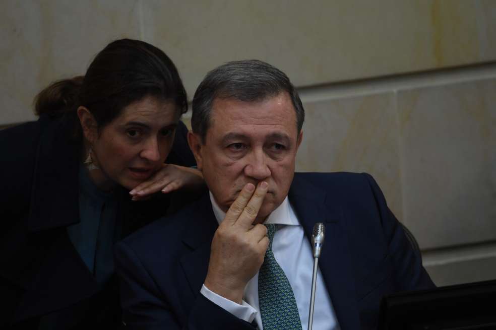 Los senadores Paloma Valencia y Ernesto Macías, del Centro Democrático, impulsaron dos de las siete recusaciones. / Cristian Garavito - El Espectador