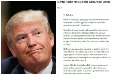 Psiquiatras y psicólogos advierten sobre la salud mental de Trump
