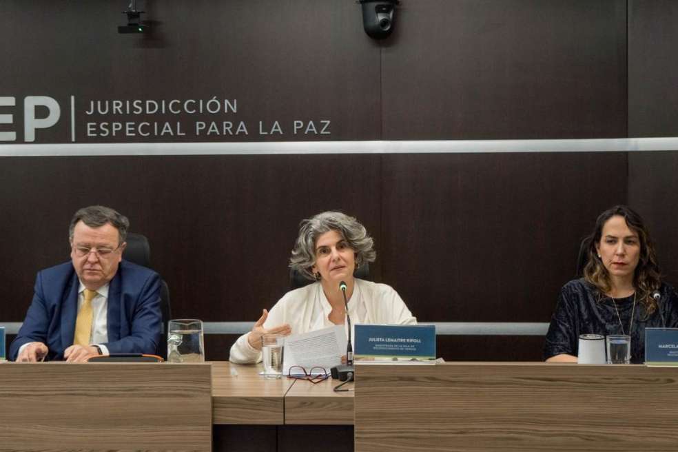 La magistrada Julioeta Lemaitre ha liderado la invetigación del caso 01, sobre los más de 21.000 secuestros cometidos por las Farc, además de otros crímenes de esa guerrilla como los relacionados con violencia sexual.