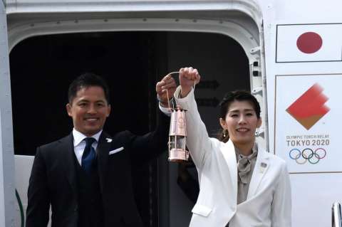 La antorcha olímpica llegó a Japón