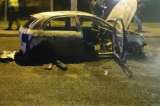Taxistas atacaron cinco vehículos de Uber antes de incinerar uno en Suba