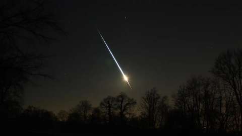 Así se vio el asteroide que entró a la atmósfera de la Tierra