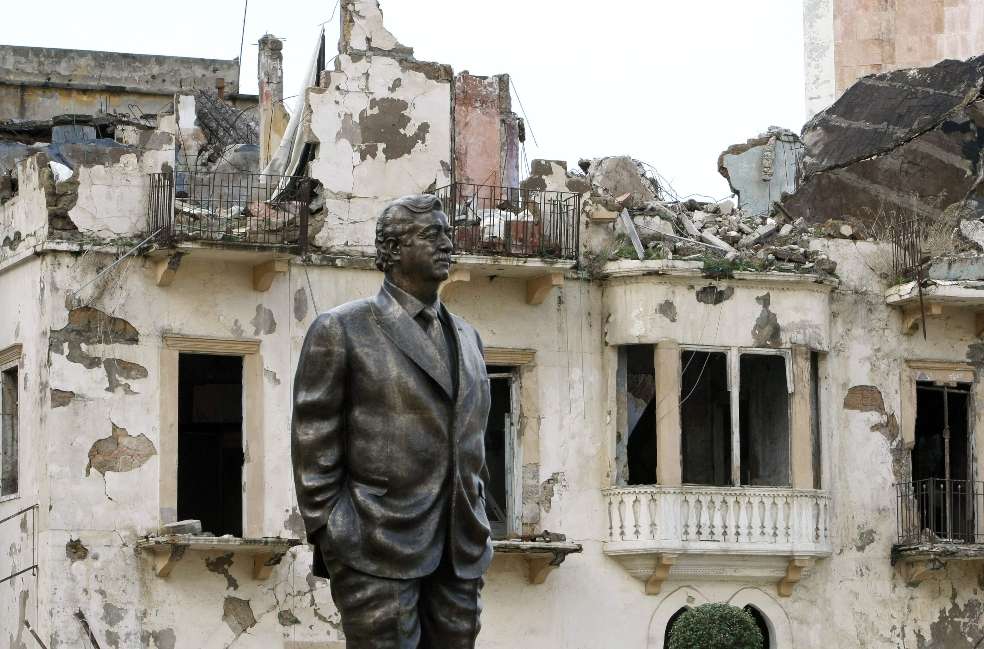Esta foto de archivo tomada el 31 de mayo de 2007, Líbano, Atentado Hariri.