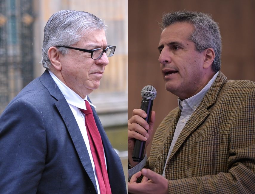 Expresidente César Gaviria y ministro del Interior, Luis Fernando Velasco.
