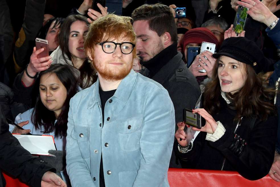 Ed Sheeran.  / AFP