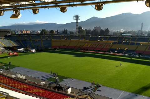 Así quedó la gramilla del estadio El Campín tras el concierto de Bruno Mars