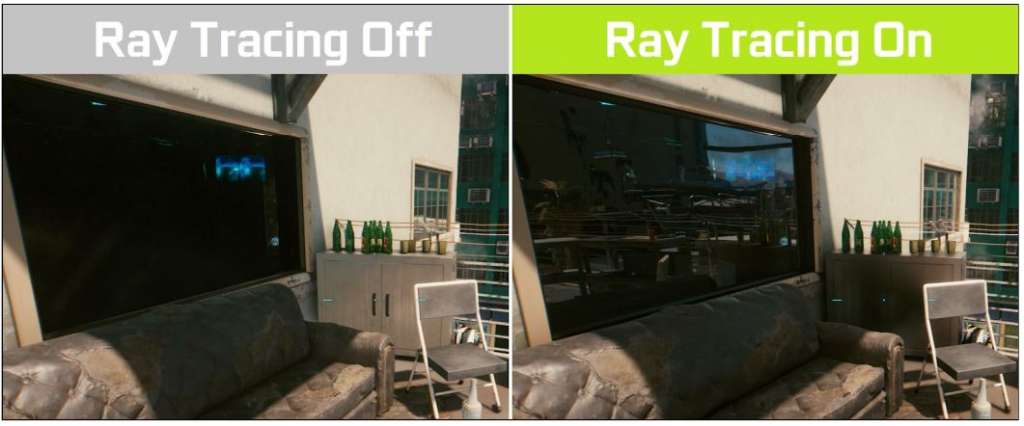 Con la función de Ray Tracin encendida podemos ver un mejor grado de detalle en materia de reflejos.