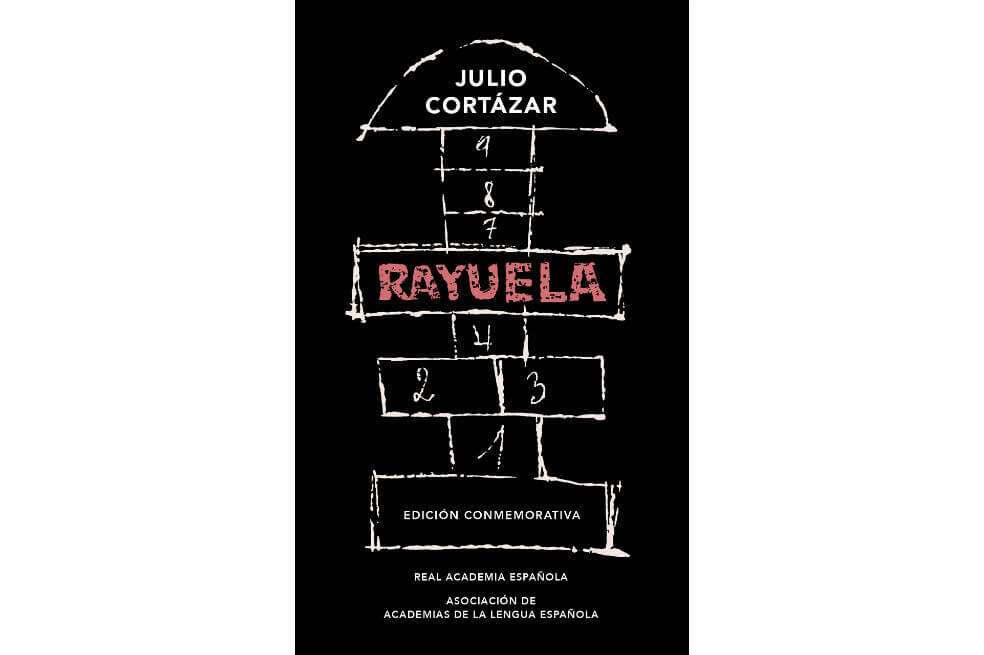 Imagen de la portada de la edición de lujo de Rayuela, según el dibujo original, que fue presentada en Córdoba. / Cortesía