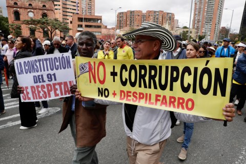 Así transcurrieron las marchas de la oposición en Bogotá