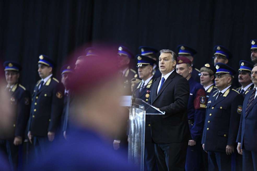 El primer ministro húngaro, Viktor Orban, durante un discurso en Budapest. / EFE