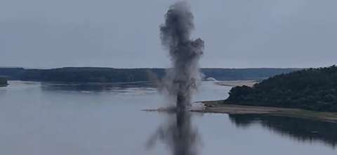 Sequía extrema: Rumania dinamita rocas en el Danubio para aumentar flujo de agua