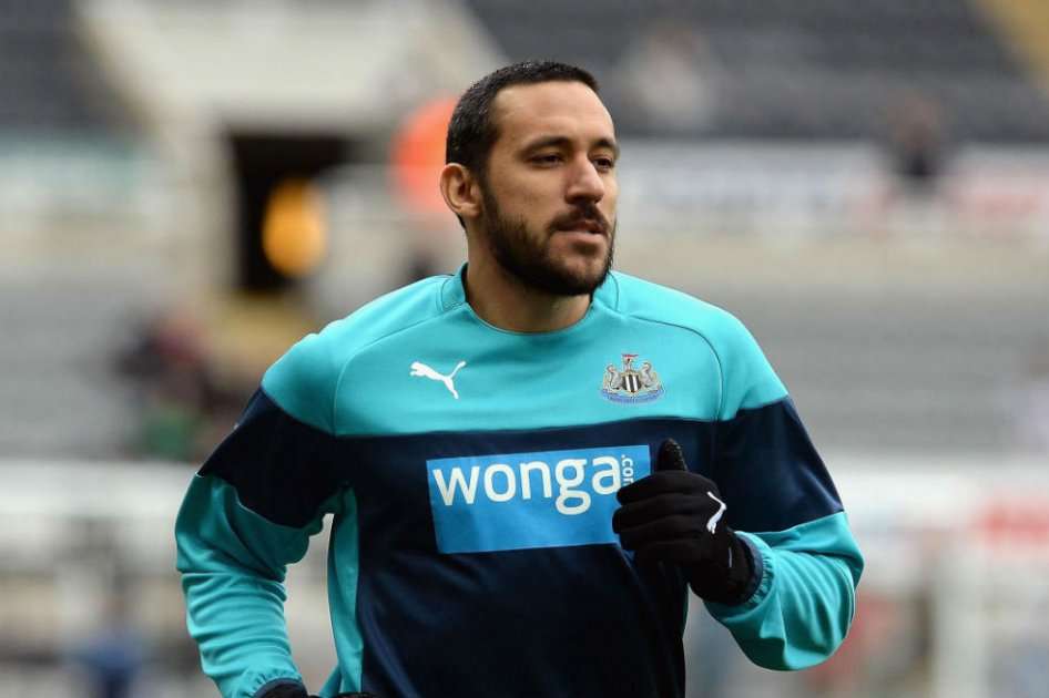 Jonas Gutiérrez durante su etapa en Newcastle. Foto: AFP