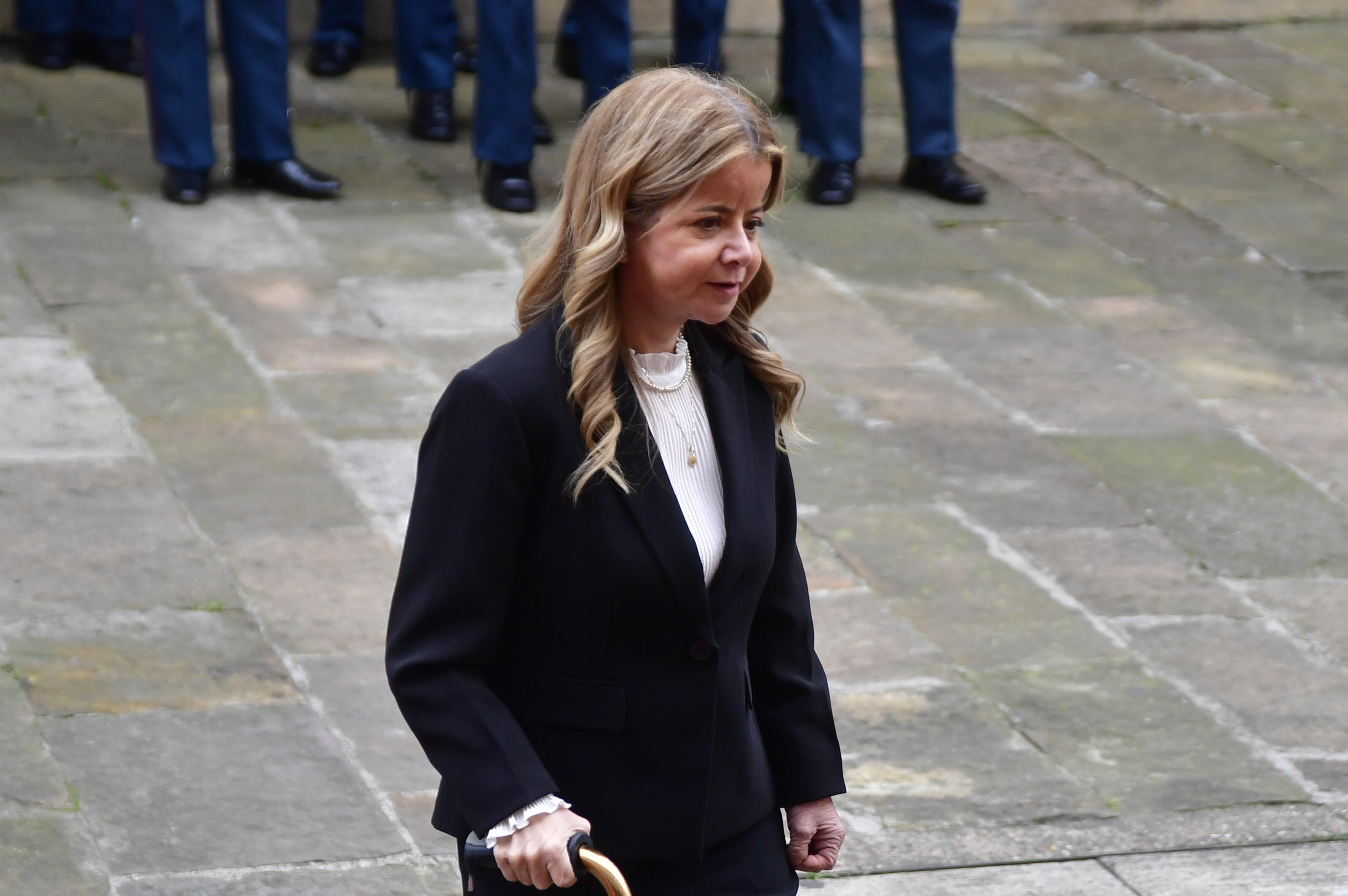 Economista y exministra de vivienda durante el funeral de Germán Vargas Lleras realizado en la Catedral Primada