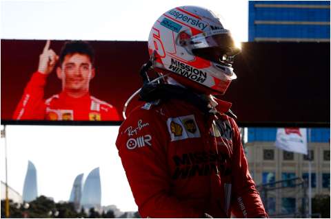 Leclerc saldrá primero en el Gran Premio de Azerbaiyán