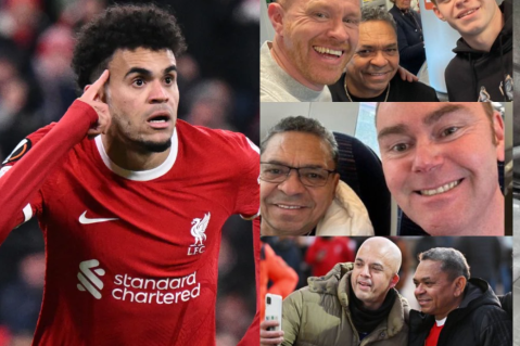 ‘Mane’ Díaz, papá de Luis Díaz, es famoso en Liverpool: lo saludan y le piden fotos