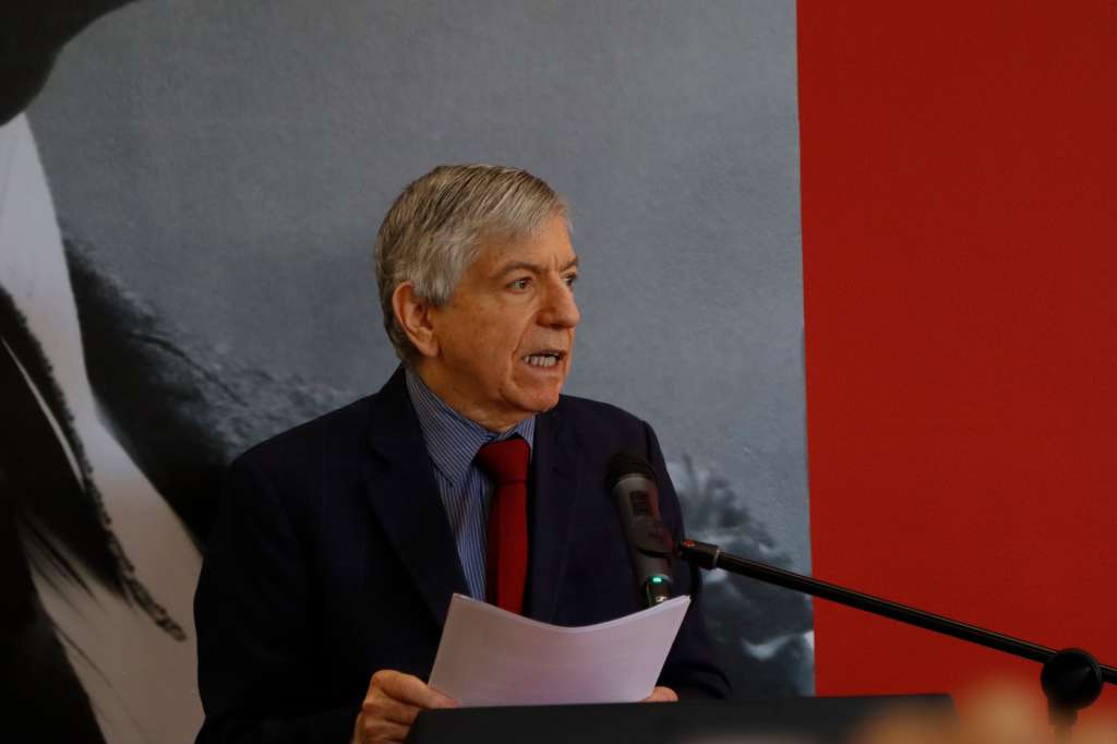 Expresidente y sucesor de Virgilio Barco como mandatario de Colombia durante la exposición, “Una vida dedicada al servicio público”, sobre Virgilio Barco Vargas