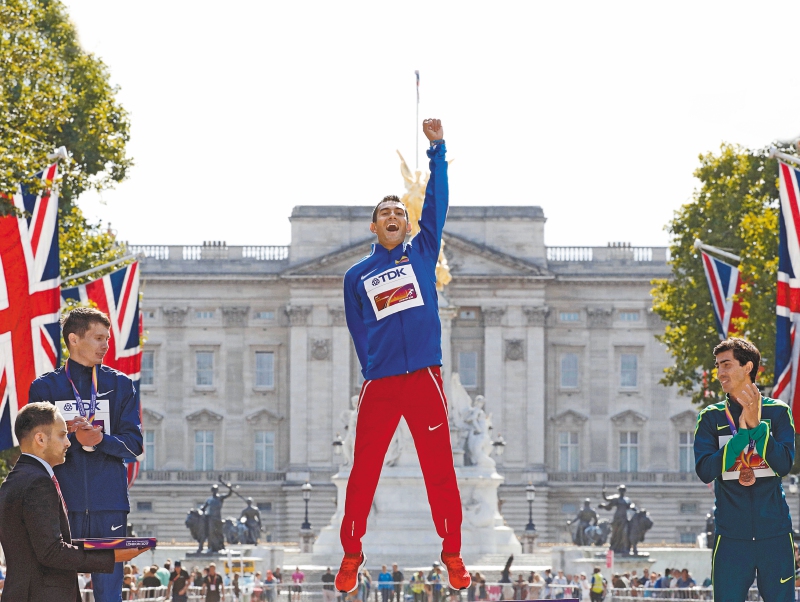 Éider Arévalo, el nuevo campeón mundial que tiene el atletismo colombiano. /EFE