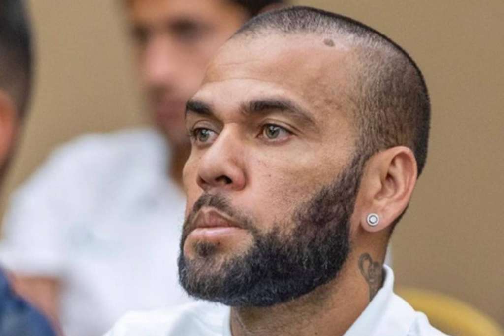 Dani Alves, en la audiencia en la que fue encontrado culpable por violación.